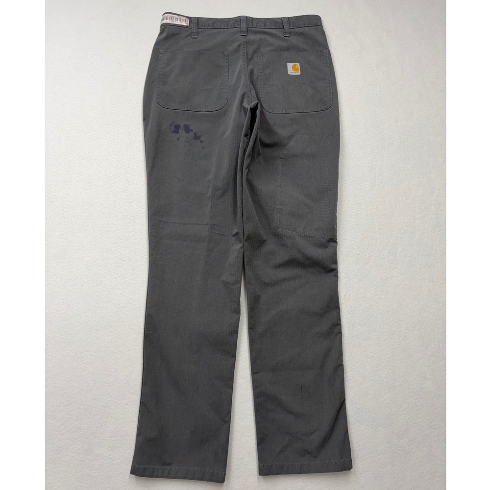 Carhartt Work Pants Mens 30x32 Gray Relaxed Fit Ripstop Utility Cargo Trousers